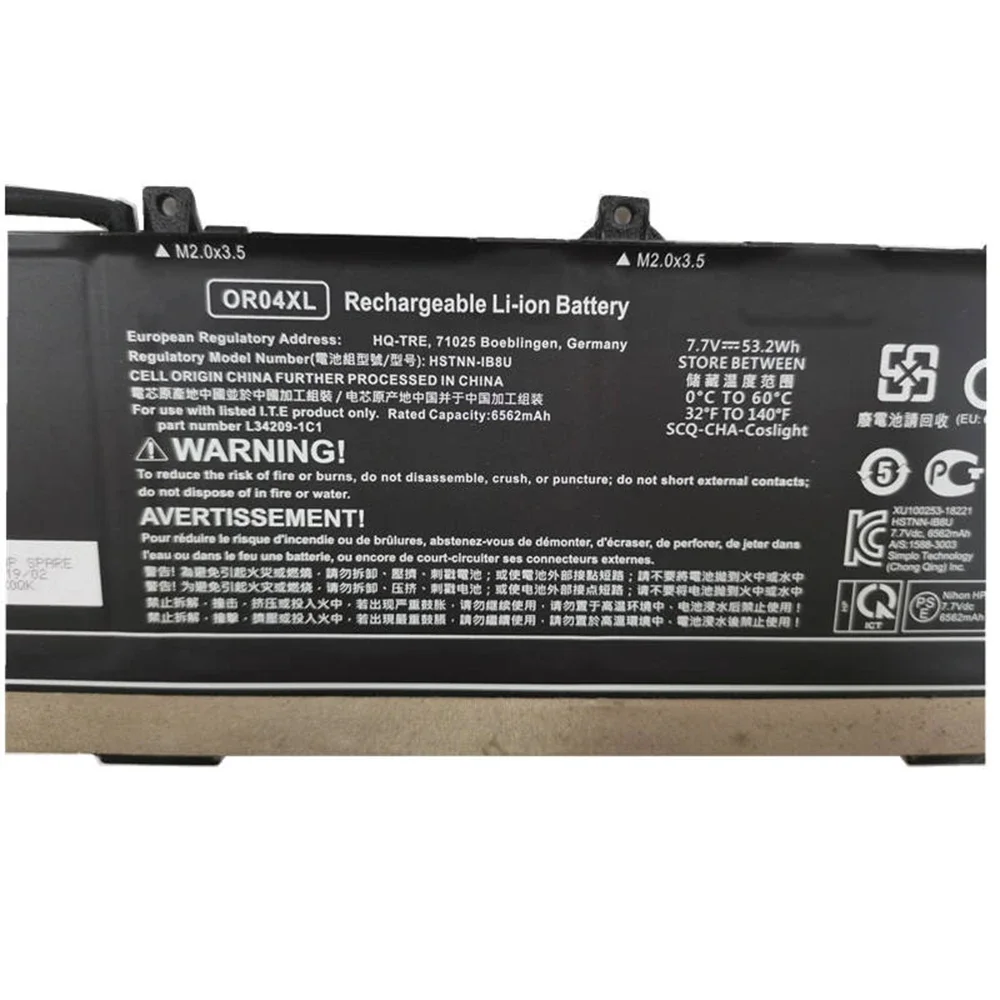 Brand New Original OR04XL 7.7V 53.2Wh Laptop Battery for HP EliteBook X360 830 G5 G6 L34449-005 L34209-1B1 OR04053XL