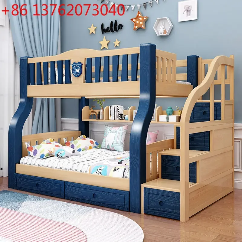

Двухъярусная кровать Twin Full Twin Double Over Double для детей и взрослых с лестницей