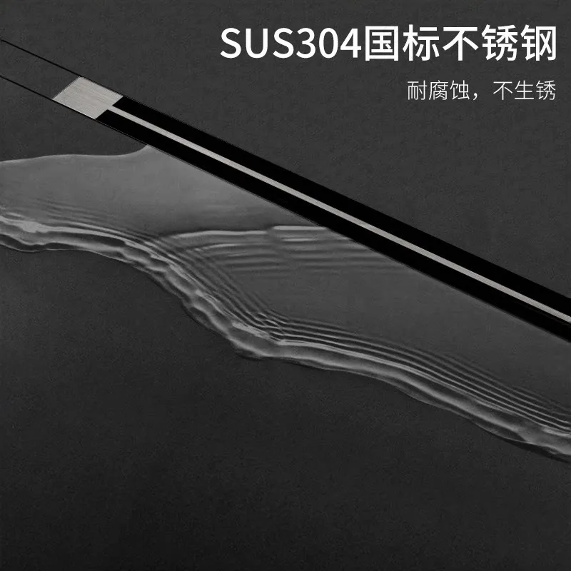 Ultra Narrow Linear Floor Drain Gunmetal Black with Custom Water Stop Strip for Shower