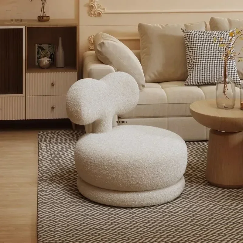 Kinderfauteuil Leuke enkele stoel Mini Lezen Casual rugleuning kan draaien Kleine kruk Woonkamer lage kruk