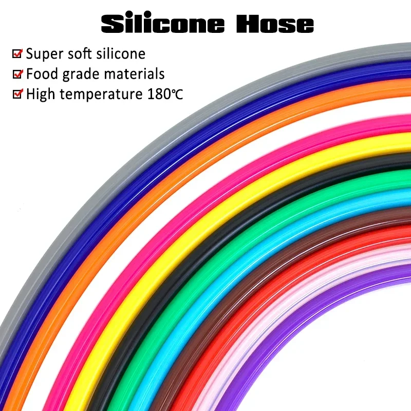 Non Toxic Silicone Rubber Hose Food Grade High Flex Odorless Tubing ID 2 3 4 5 6 7-12mm for Brewing And Water Conveyance