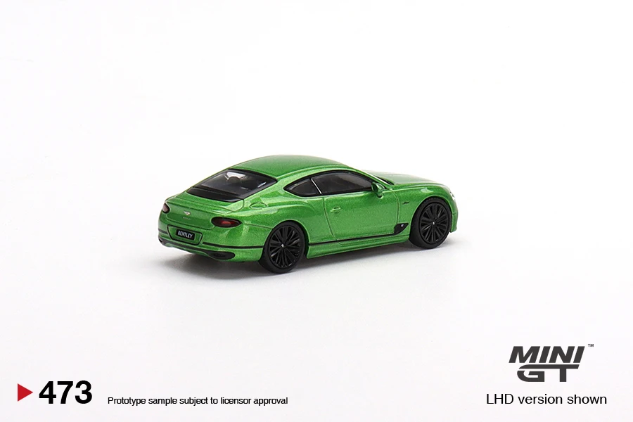 MINI GT 1:64 Bentley Continental GT Speed 2022 Apple Green MGT00473-CH Car Model Boy Toy Model Friends Gifts Collect Ornaments