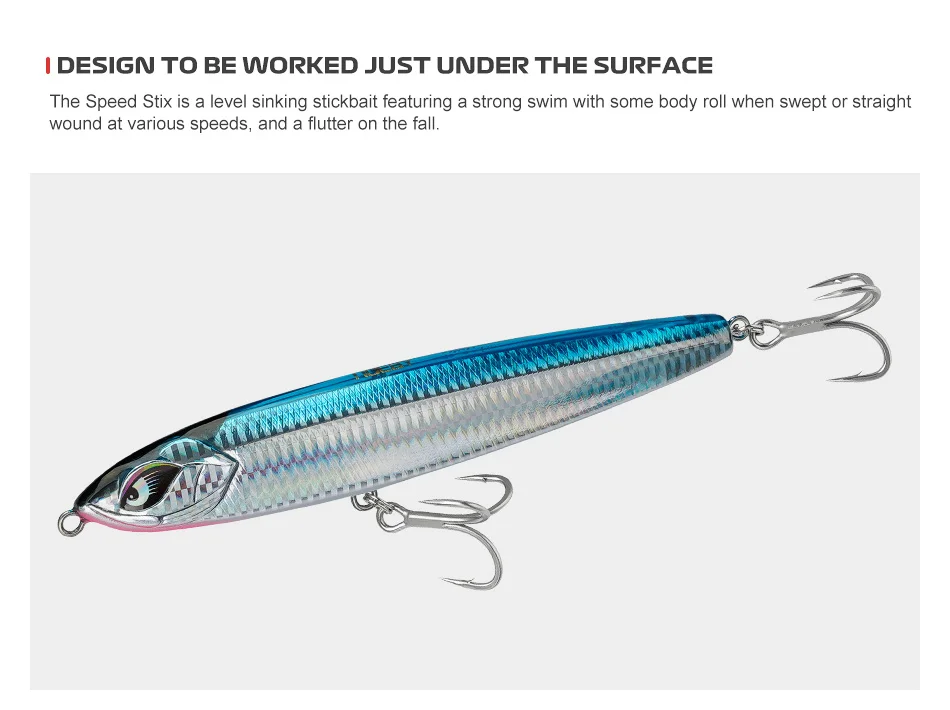 Noeby Sinking Stickbait 160 mm 75 g 185 mm 114 g 205 mm 154 g Angelköder Künstlicher harter Köder Bleistiftverstärkte Meeresangelköder – Detail 14