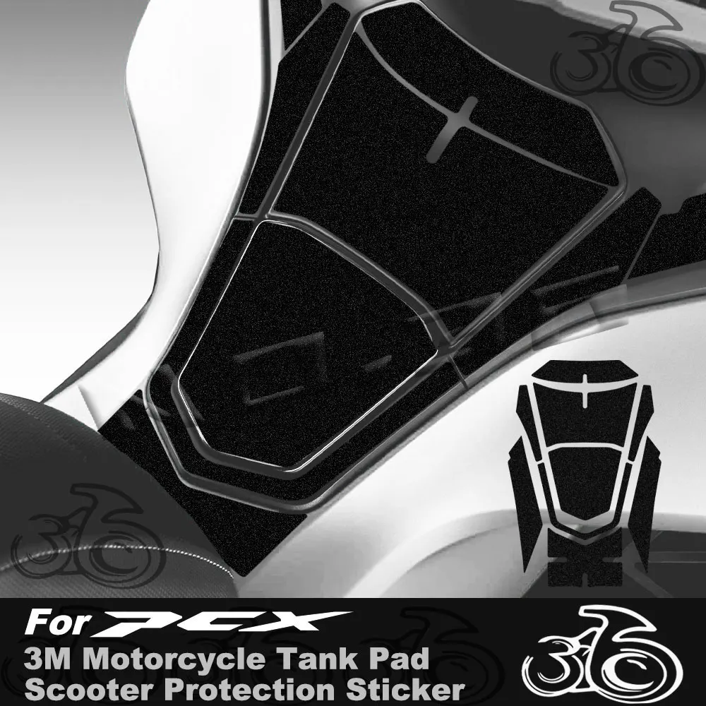 For Pcx 125 150 160 2021 2022 2023 2024 Motorcycle Tank Pad Sticker Scooter Protector Traction Decal Accessories Waterproof