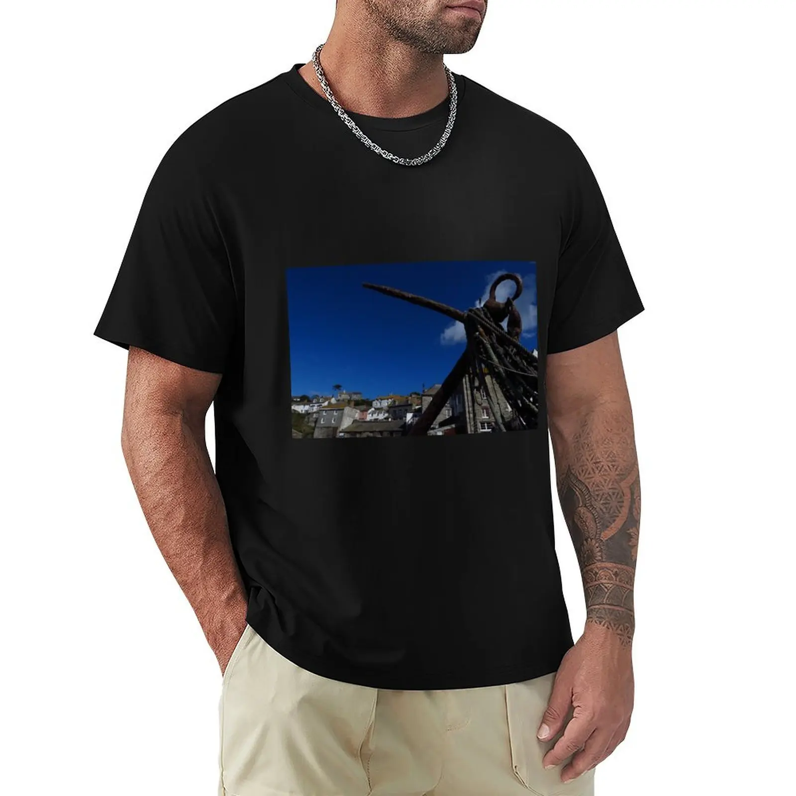 The Anchor, Port Isaac, Cornwall T-Shirt t shirts cotton 100% T-Shirt