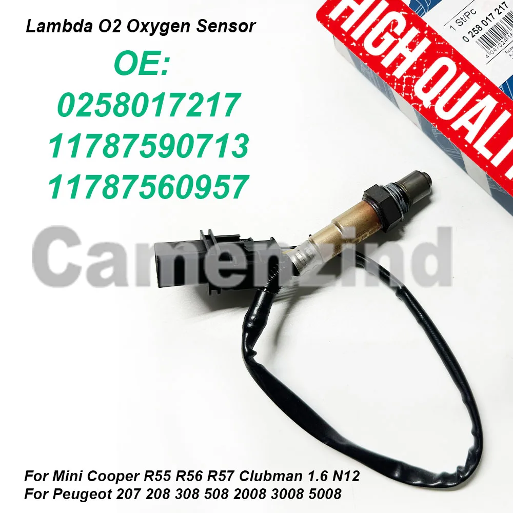 0258017217 O2 Sonda Lambda Sensore di Ossigeno 11787590713 Per Citroen C2 Peugeot 207 208 Mini Cooper R55 R56 R57 1.6L di Alta Qualità