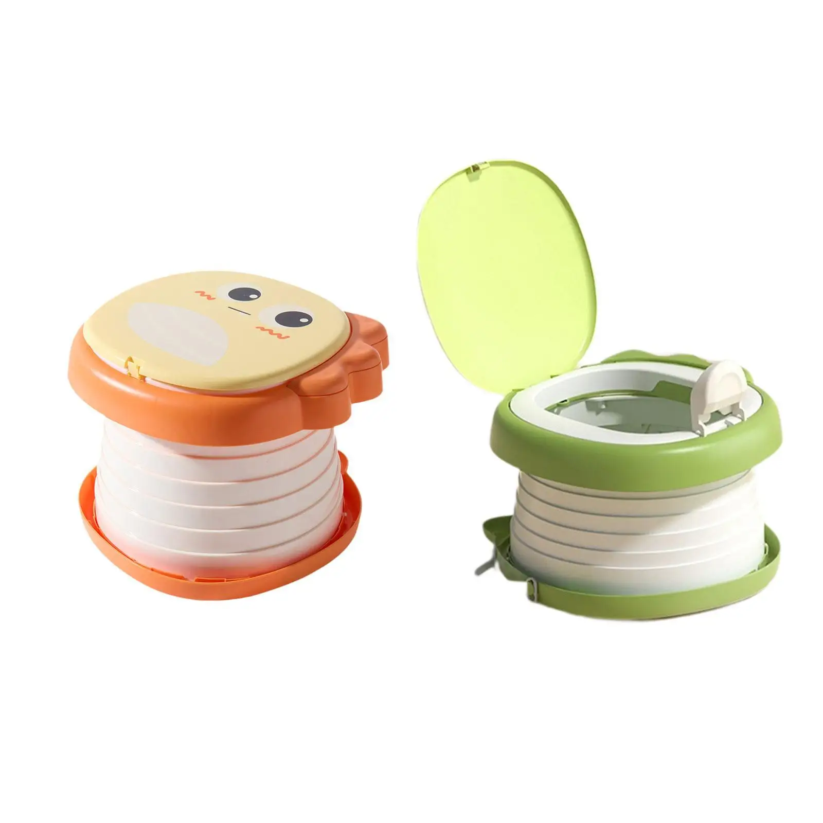 Vasino per bambini Sedile per vasino portatile da viaggio compatto pieghevole riutilizzabile Vasino per bambini per campeggio all'aperto Casa per neonati al coperto