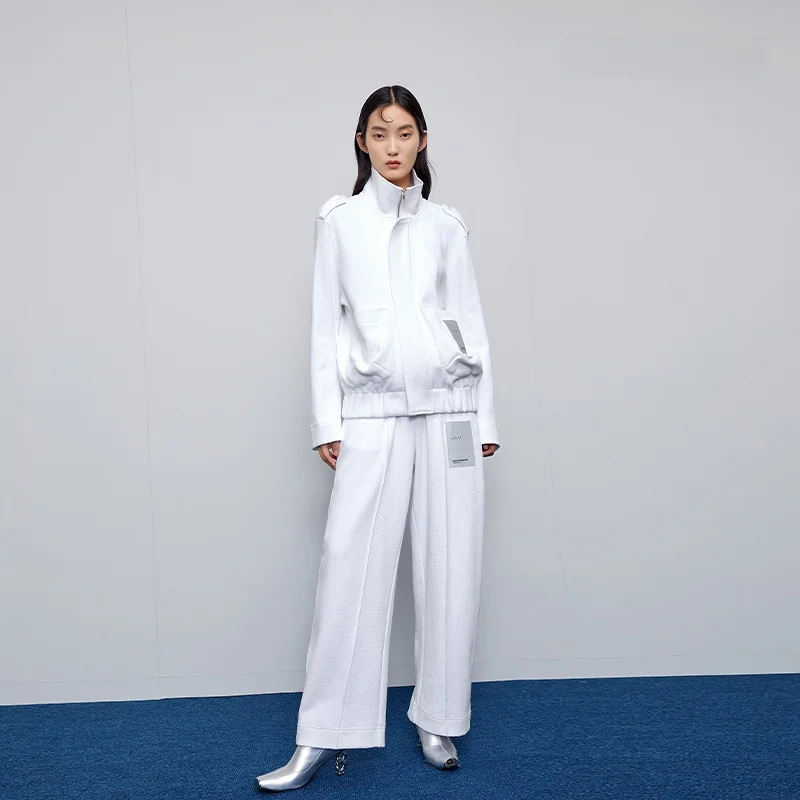 

XMOOM Autumn Winter Loose Fit Long Sve Sweatirt Jaet Casual Top Waist Cinched Versatile Sle Women's Faion Coat