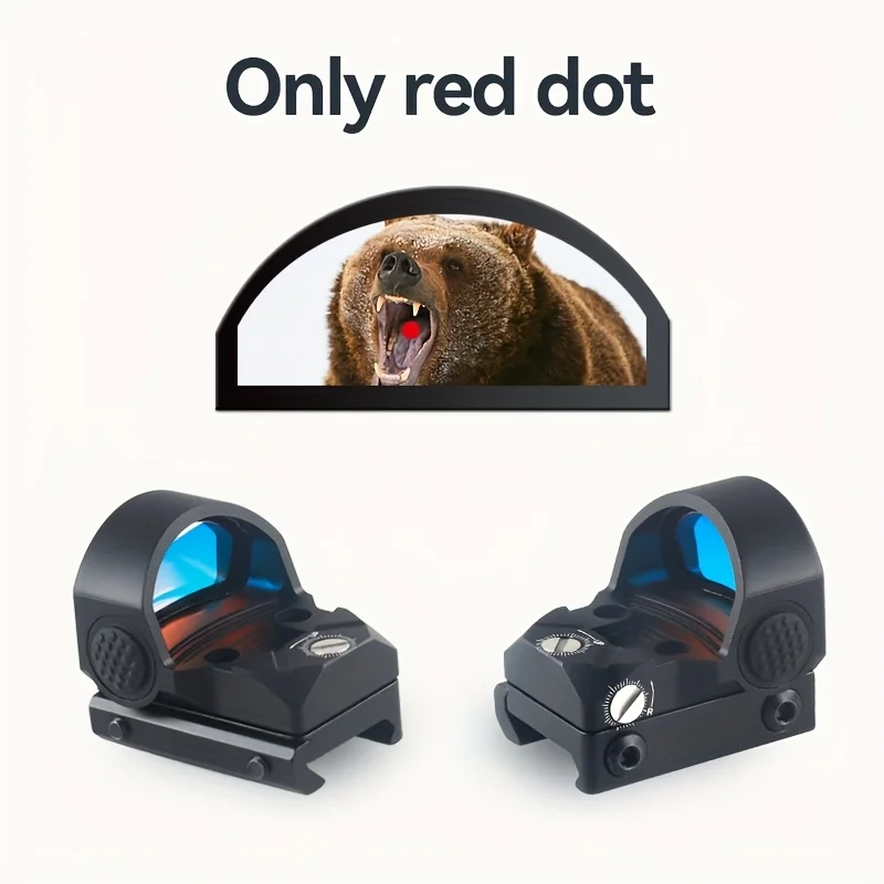 2 MOA Mini Red Dot Sight Optics Gun Sights لـ 2.2 سم / 0.86 بوصة Picatinny Rail