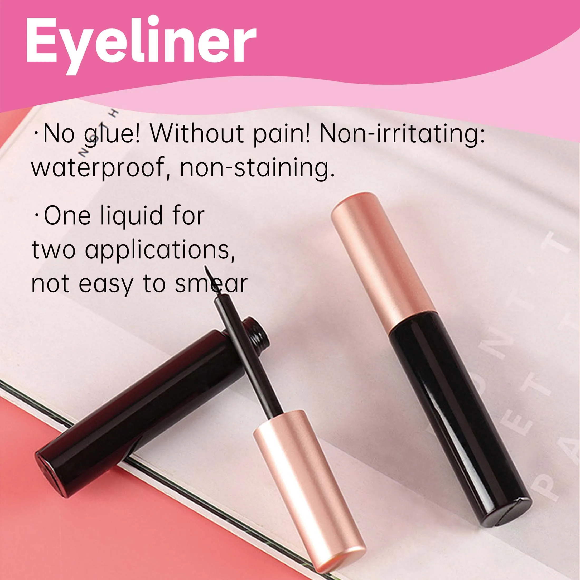 7 أزواج جلدة ثلاثية الأبعاد المنك جلدة رقيق قابلة لإعادة الاستخدام جلدة المنك الرموش الصناعية لينة Wispy الطبيعية عبر رمش تمديد ماكياج #3