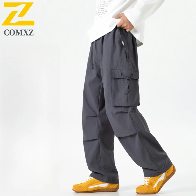 

Новинка 2024, мужские повседневные брюки, унисекс, универсальные брюки-карго, модная техническая одежда, водонепроницаемая уличная одежда для пешего туризма, уличная одежда, низ