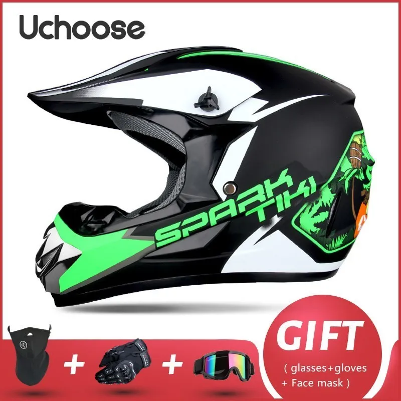 Gratis Cadeau Voor Volwassenen Kinderen Professionele Off-Road Helm Motorhelm Downhill Dot Racing Motorcycle Motor Helm