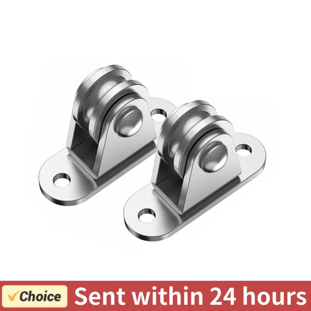 Kit de bloc de poulie fixe robuste, chargement de 176 Lb, poulie murale pour la manipulation des matériaux de cordon, support mobile/bricolage, 2/4 pièces