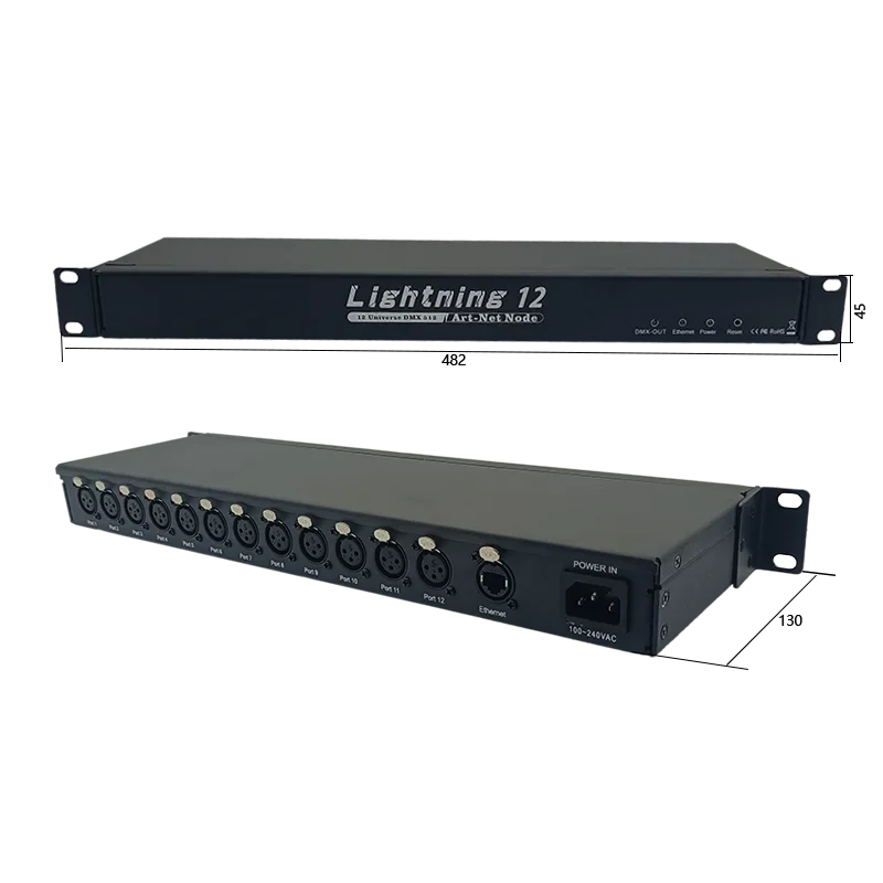 Ethernet DMX512 Remote Controller with 2048 Channels Digital Wifi Artnet for Stage Lights