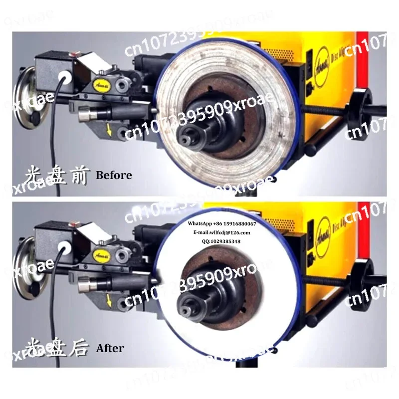 Am-983 Brake Disc Lathe 750W on Car and Off-Car Drive Speed150rpm Brake Disc Aligner Machine and Accessories