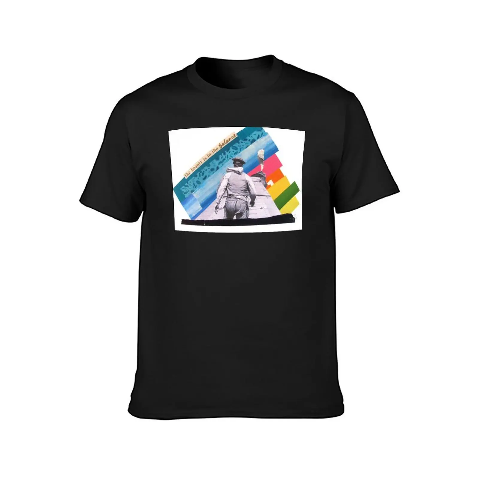 Buster Keaton On A Train T-Shirt quick drying anime workout shirts for men