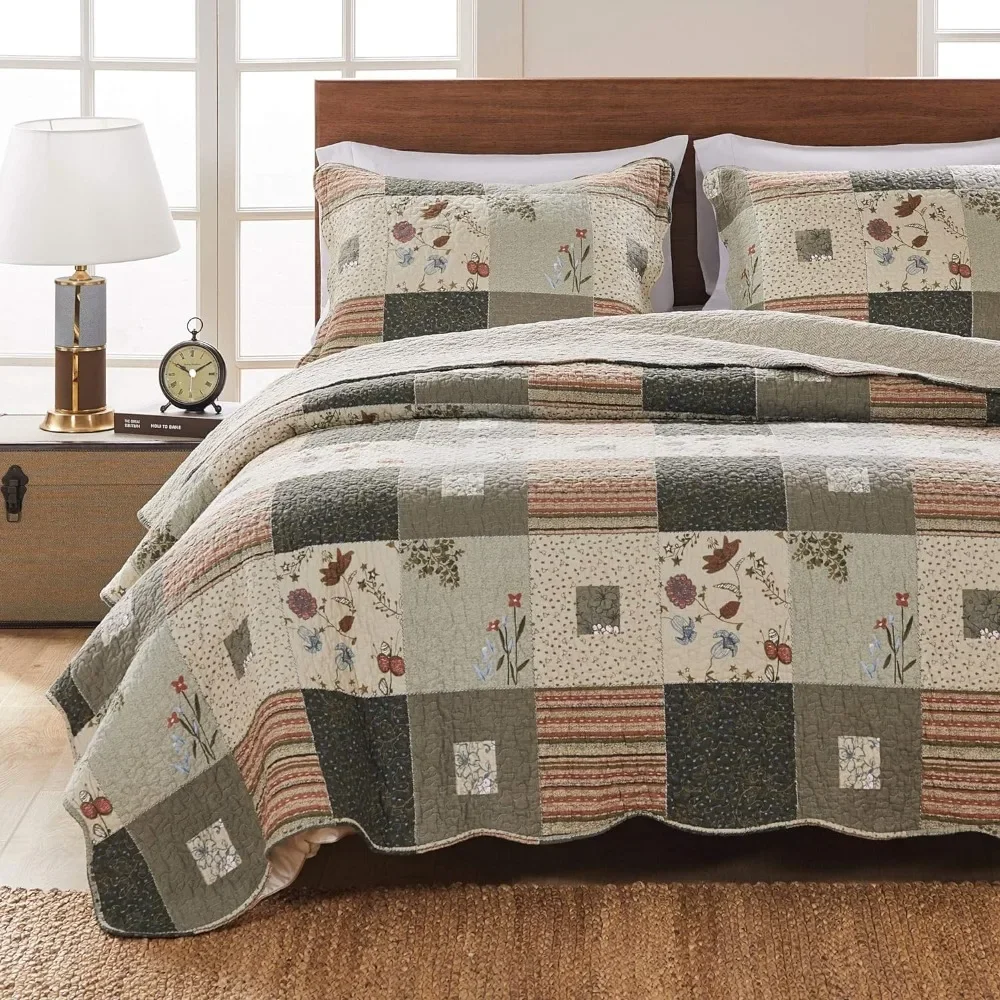 Sedona King 3-Piece Quilt Set Gray King/California King (5 Piece)