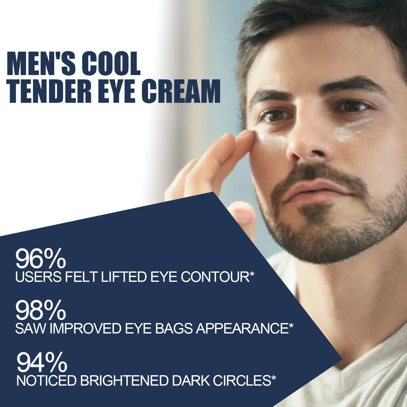 Men's Anti-Wrinkle Retinol Eye Cream Fade Fine Lines Anti Dark Circles Serum Remove Eye Bags Puffiness Anti-Aging Firm Eye Care