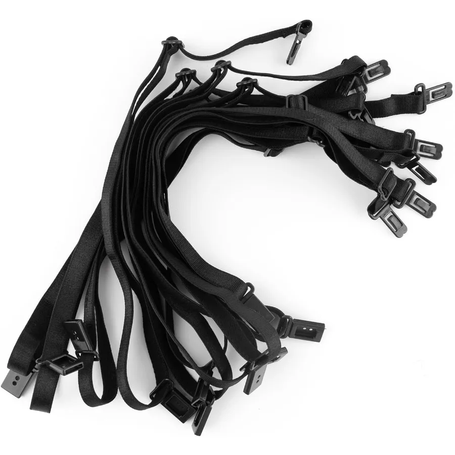 Confezione da 10 accessori regolabili per cinturino con papillon con clip in nero per uomo, perfetti per abiti da cerimonia, abiti da sposa e Bu
