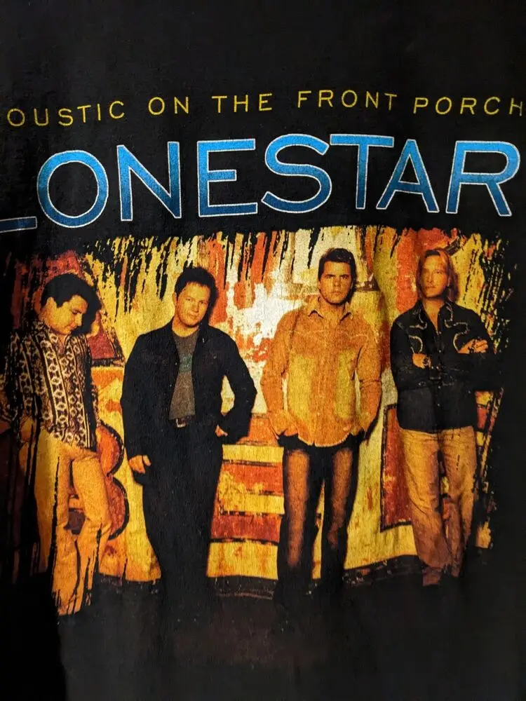 Vintage 2004 Lonestar Acoustic on the Front Porch Black X-Large T-Shirt