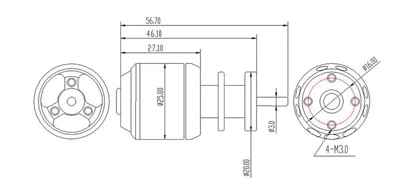 QX-MOTOR QF2611 3300/4000/4600/5000KV Bürstenloser Motor 50mm 12-Blatt-EDF-Kanalventilator für DIY RC-Flugzeuge – Detail 1