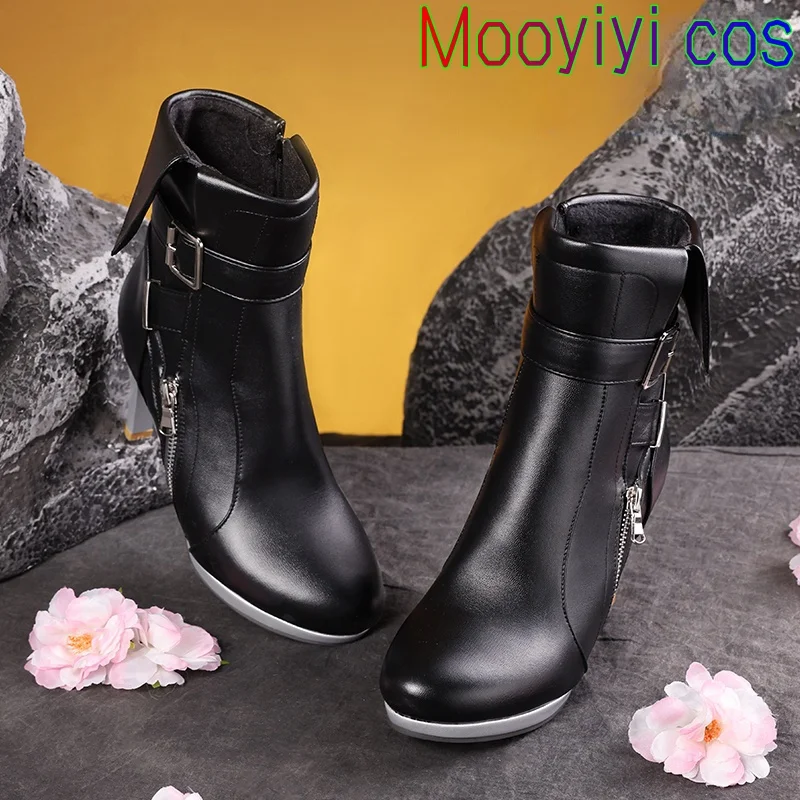 ZZZ جديد هوشيمي ميابي تأثيري أحذية هالوين عيد الميلاد لعب الأدوار حفلة كوميدية S-XL حجم Zenless منطقة صفر Mooyiyi cos 36-39