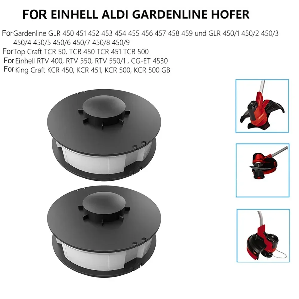 Imagem -04 - Carretel se Encaixa para Einhell Aparador de Grama Gc-et 4530 Linha Carretel Aparador Cortador de Grama Acessórios para Casa Jardim Suprimentos Peças