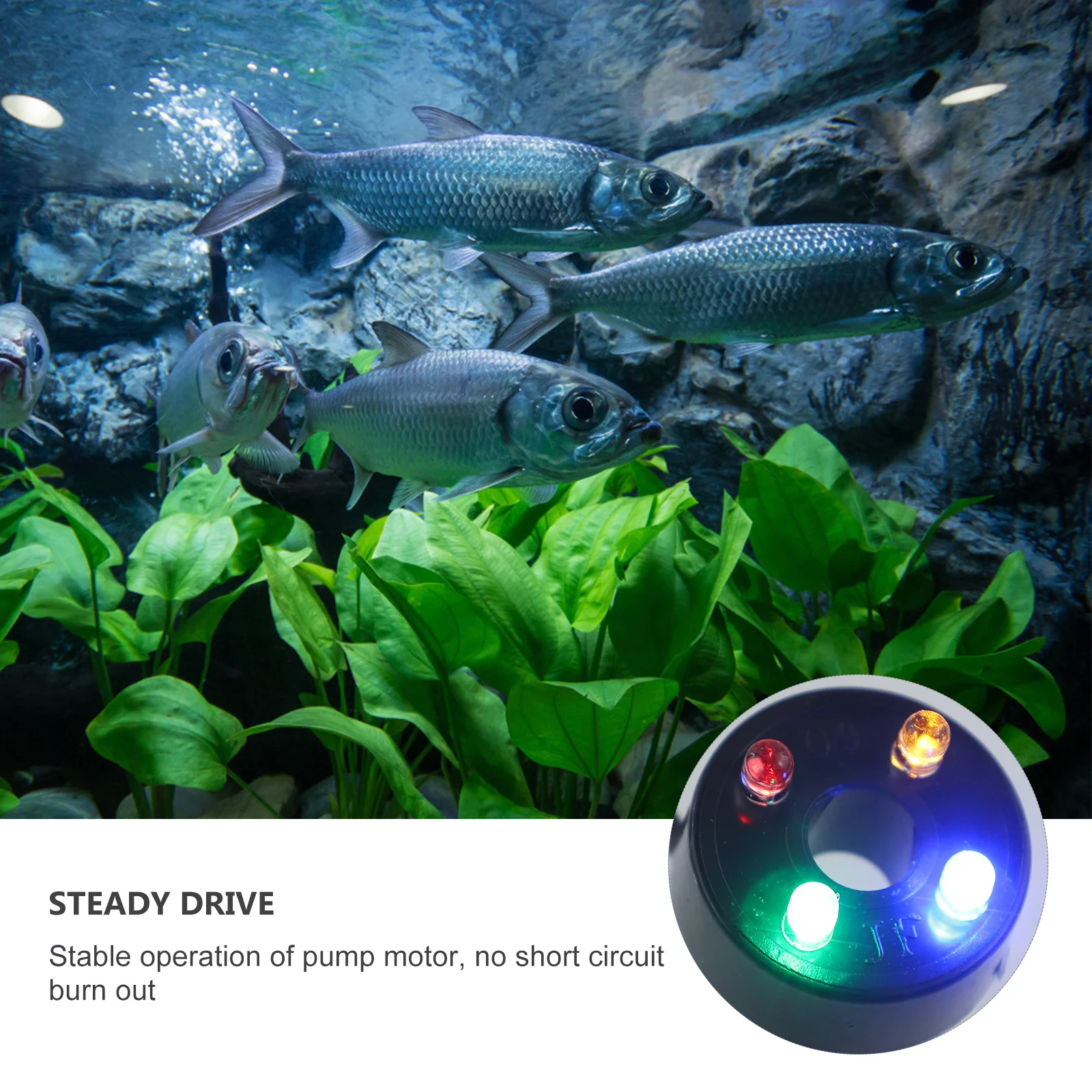 

Submersible Water Pump 3W Led Light Adjustable Flow Low Noise For Aquarium Fountain Pond Hydroponic Systemsled