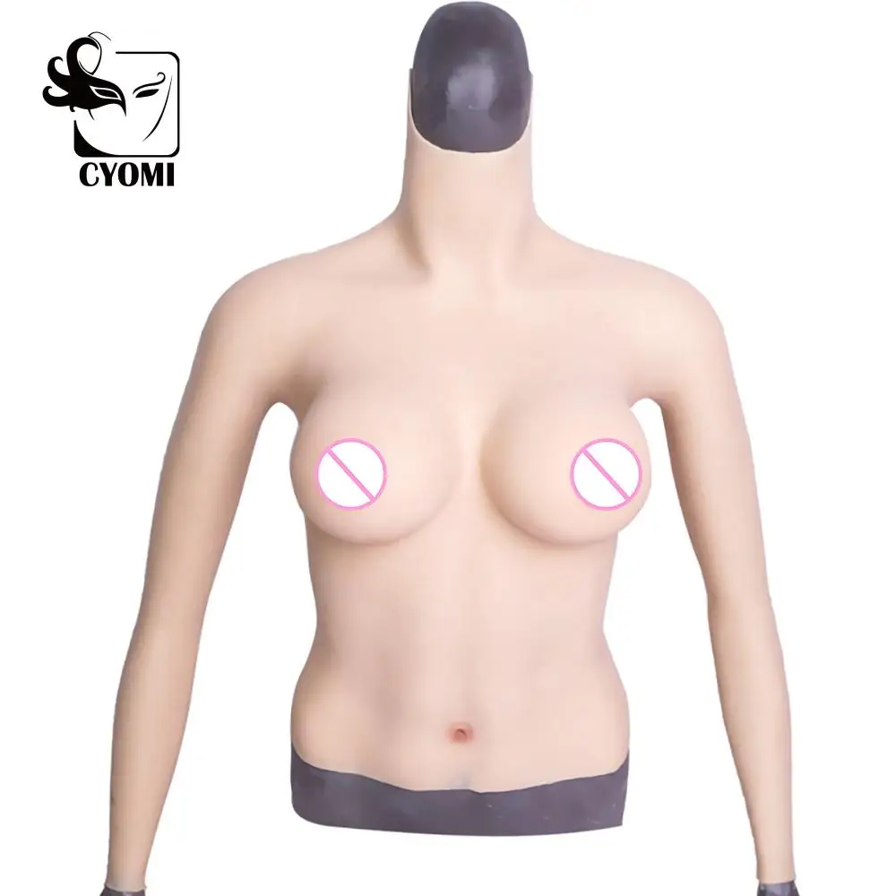 

CYOMI D CUP Half Body Realistic Silicone Boobs with Arms Silicone Breast Forms Fake Boobs Crossdresser Drag Queen Transgender 4G