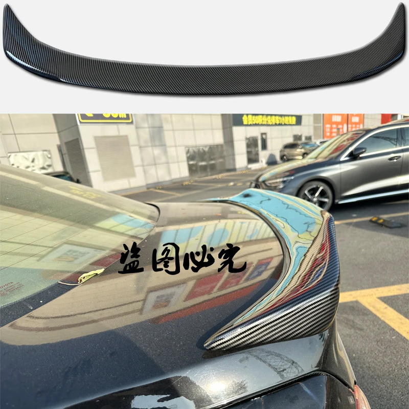 Trunk Spoiler Carbon Fiber Type ING Car Rear Trunk Wing Refit Accessories Spoiler For Toyota Mark X Reiz 2005 - 2009