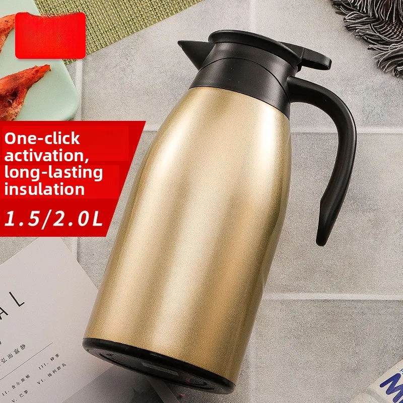 

Fugang Home Use Large Capaci Stainl Steel Insulated Water Bottle Outdoor Portable Hot Water Pot Boiling Water Bottle