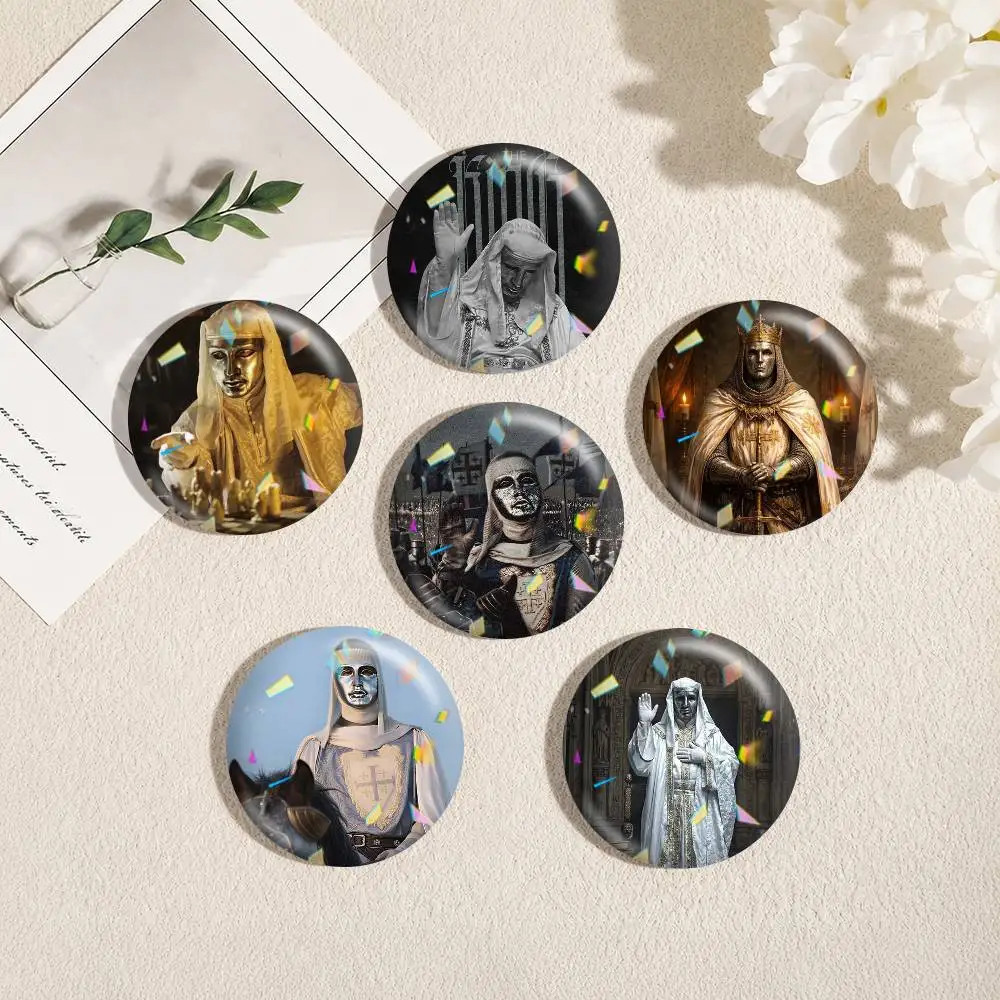 Baldwin IV King of Jerusalem  25mm 32mm 44mm 58mm 75mm Brooches Badges Pins for Accessories Gift