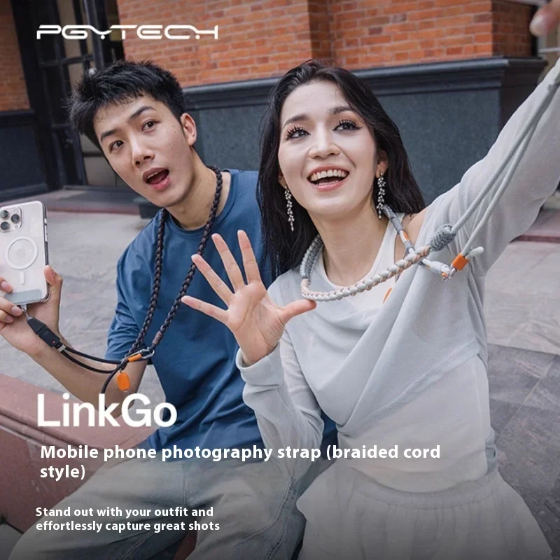 حزام التصوير الفوتوغرافي الجديد PGYTECH LinkGo سريع الإصدار منسوج يدويًا للهاتف المحمول حزام مضاد للسرقة مع حبل معلق عبر الجسم #1