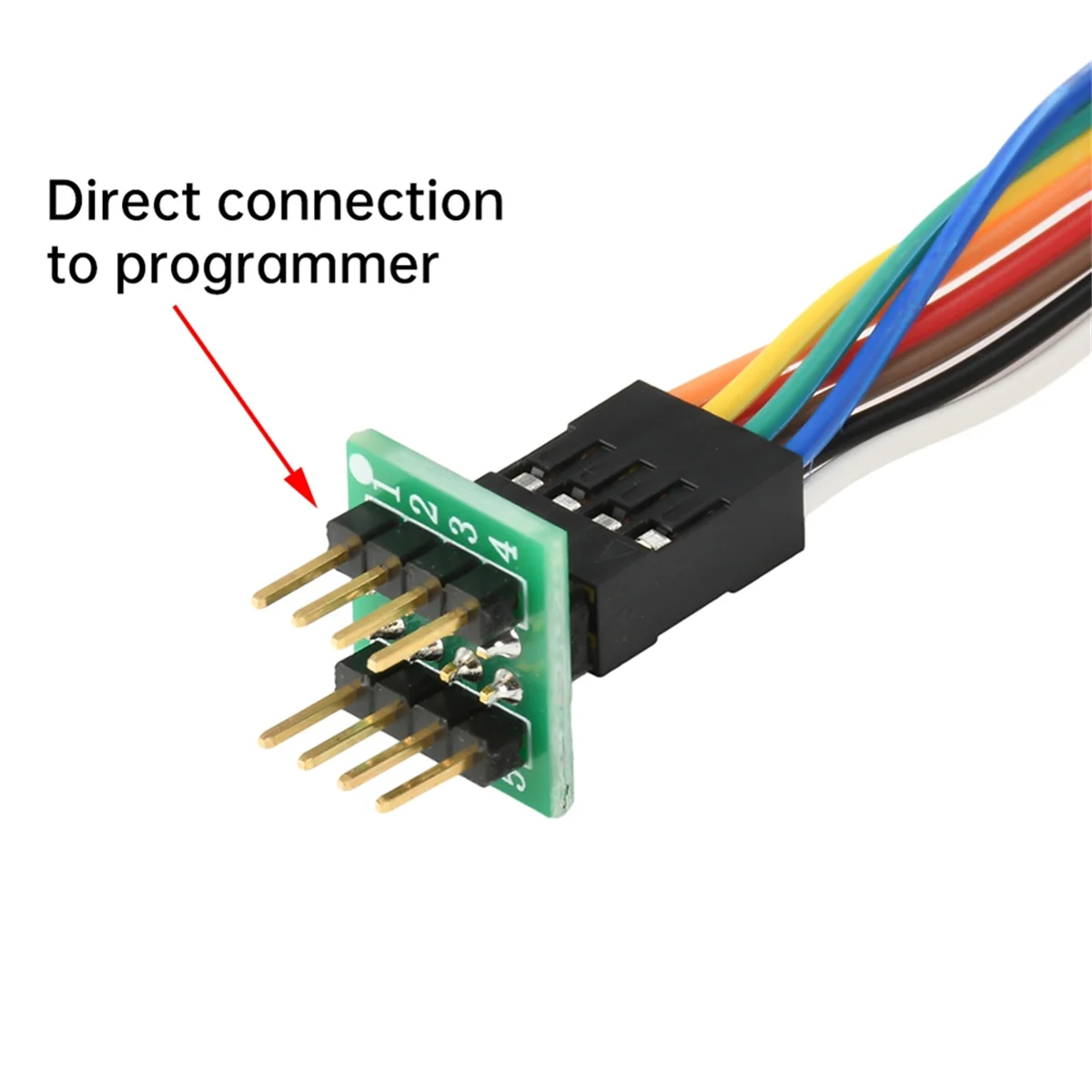 2025 + wson8 clipe de teste fio smd pino de mola burn-in leitura/gravação programador de sonda de teste adequado para programa de gravação de teste burn-in