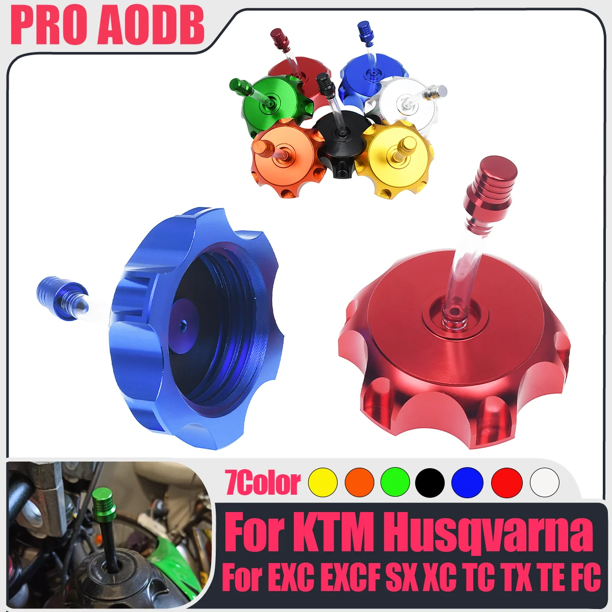 

For Yamaha Kawasaki Honda KTM Suzuki High Quality CNC Aluminum Racing Gas Fuel Tank Cap with Vent Cap Motorcycle ATV Dirt Bike