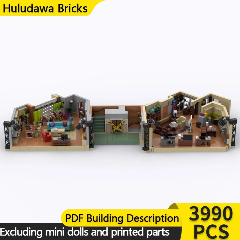 

City Street View Model MOC Building Bricks Popular TV Drama Scene Modular Technology Children Holiday Gifts Assemble Toys Suit