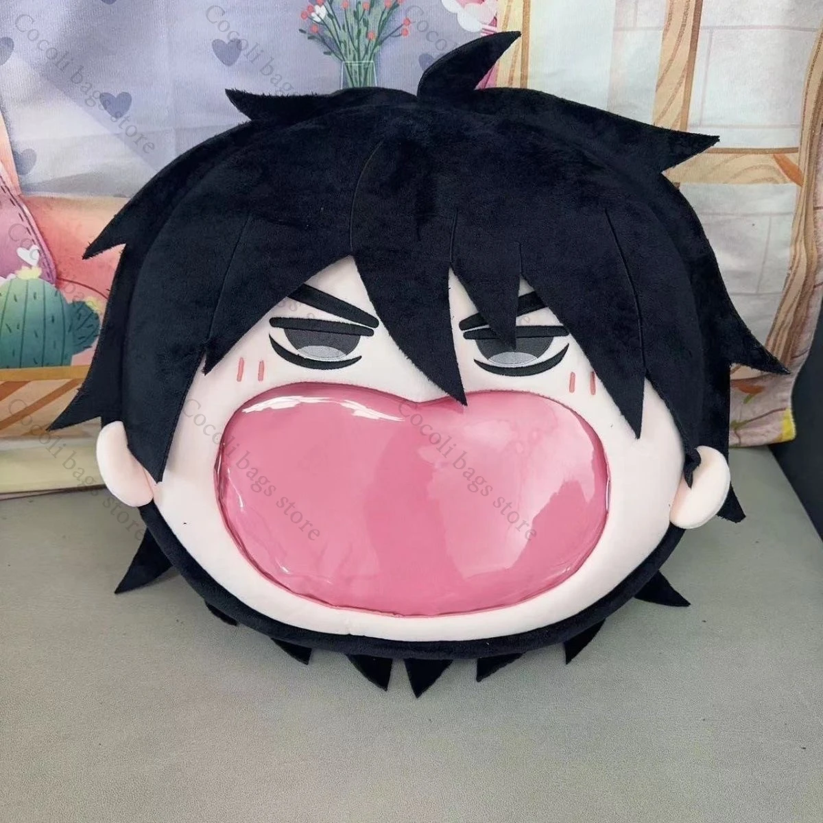 Anime Killer Seven Merch Backpack Plush Ita Bag Kawaii Ita Backpack for Comic Con Gift Backpack with Transparent Pocket