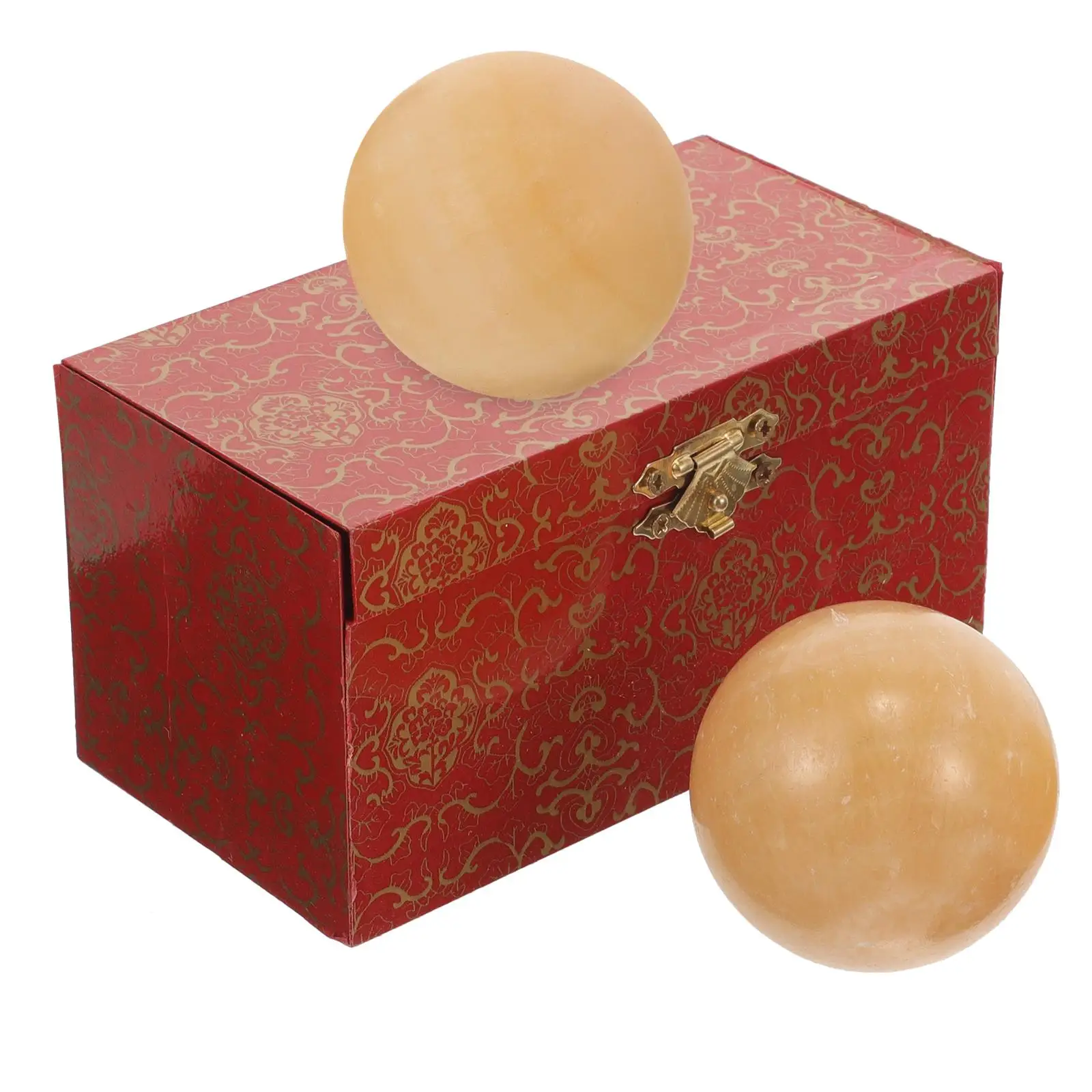 

2Pcs Fitness Massage Ball Marble Baoding Balls Chinese Stone Therapy Middle Aged Adults Children