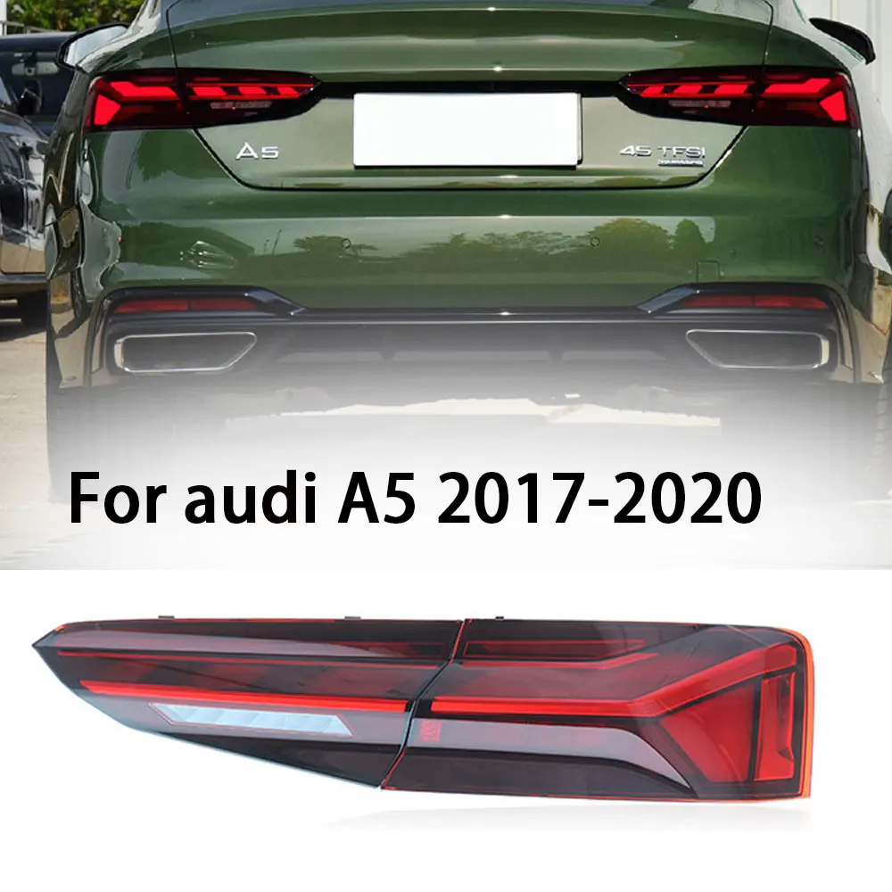 

Задние фонари в сборе для Audi A5 2017-2020, обновленные задние фонари в стиле S5, автомобильные аксессуары «подключи и работай»