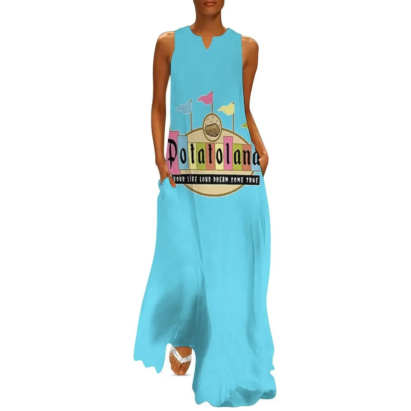 

Potatoland Retro Sign T-Shirt Essential T-Shirt Long Dress elegant party dress for women 2025 Dress