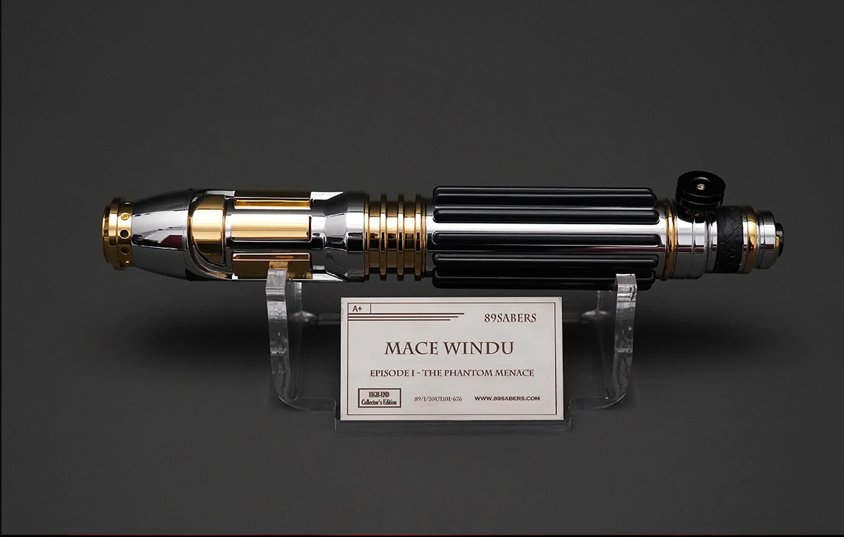 

Mace Windu lightsaber crystal chamber high quality Skywalker cosplay halloween decoration force jedi collection Proffie 3.9