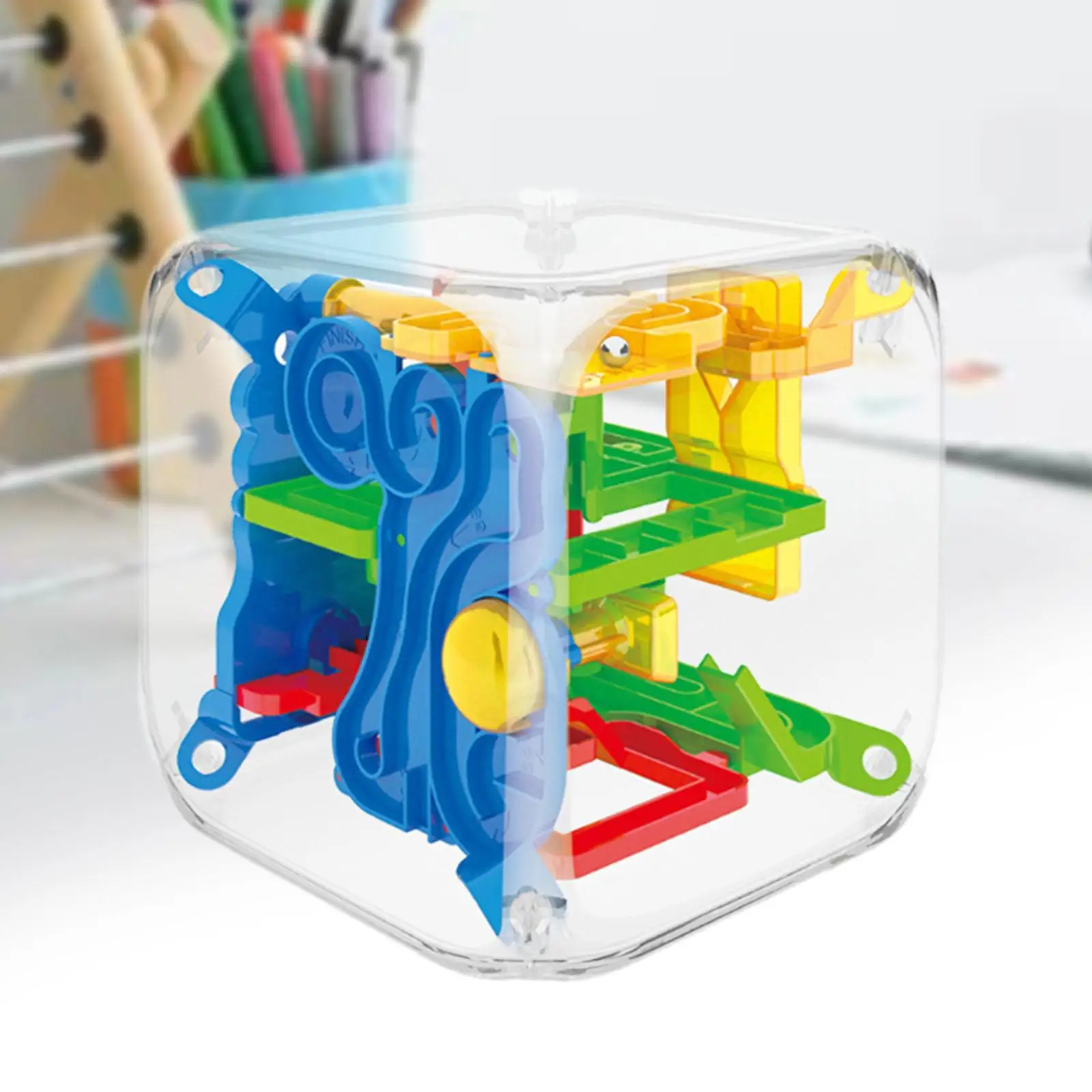 子供のための迷路キューブパズルおもちゃ,3Dボール,パーティーの記念品,4歳,5歳,6歳,7歳,8歳