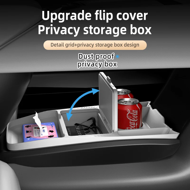 2024 Per LynkCo Lynk Co Z10 Silicone Controllo Centrale Sotto La Scatola di Immagazzinaggio Controllo Centrale Organizzatore Zerbino Interni Auto