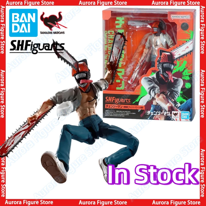 

In Stock Bandai Chainsaw Man S.H.Figuarts SHF Chainsaw Man The Movie Raze Arc Denji Anime Action Figures Toys Models PVC Gift