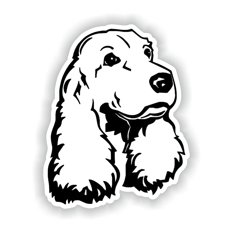 

CK21134# 12x15cm Cocker Spaniel Sticker for Bumper Car Van Truck Motorcycle Helmet ToolBox Door PC Boat Dog