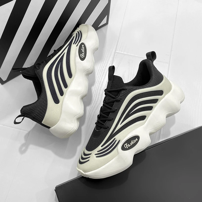 Sepatu Lari Pria Sepatu Jogging Sol Lembut Jalan Luar Ruangan Datar Bersirkulasi Jaring Sepatu Tenis Mewah Asli 2025 untuk Sneaker Pria