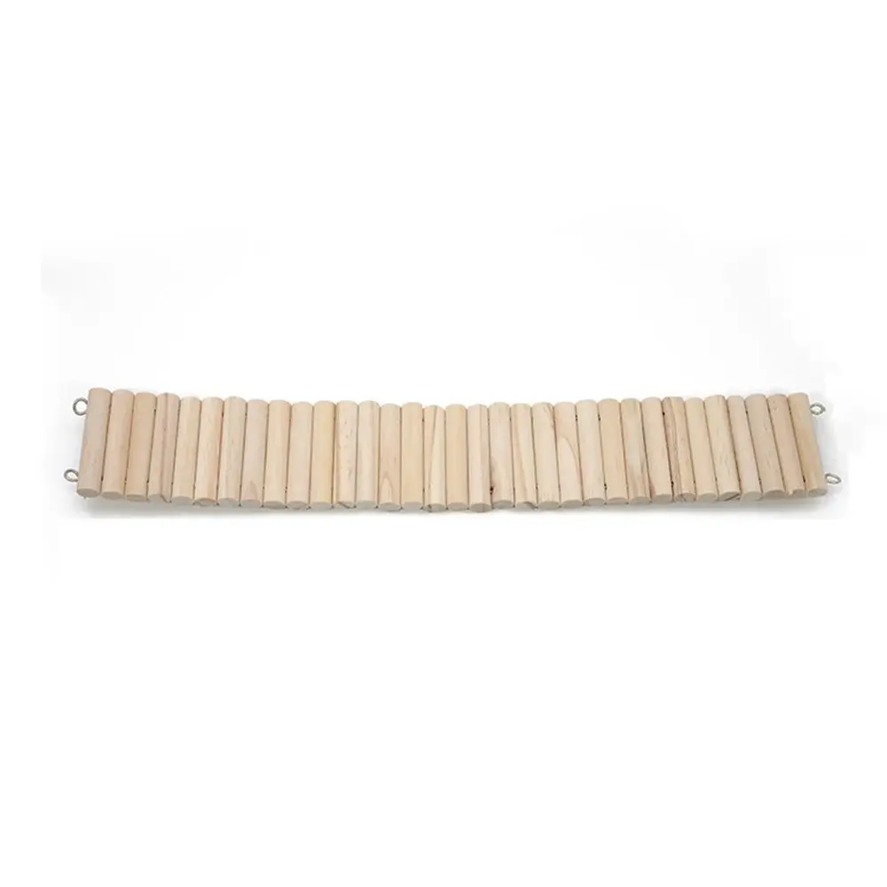 Buigbare Hamster Klimladder Houten Multifunctionele Hamsterhabitat Speelgoedkooi Decoratie Eenvoudig Te Installeren