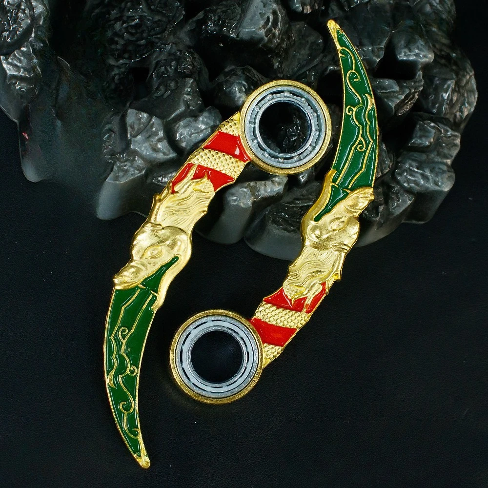 12 CM Game Peripherals Posion Teeth Claw Knife Metal Craft Model Collectible Desk Ornament Creative Birthday Gift for Boy