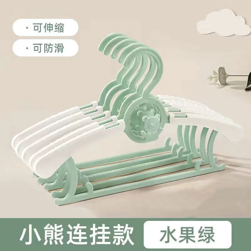 

Hanger Multifunctional retractable non-slip hanger Newborn drying rack
