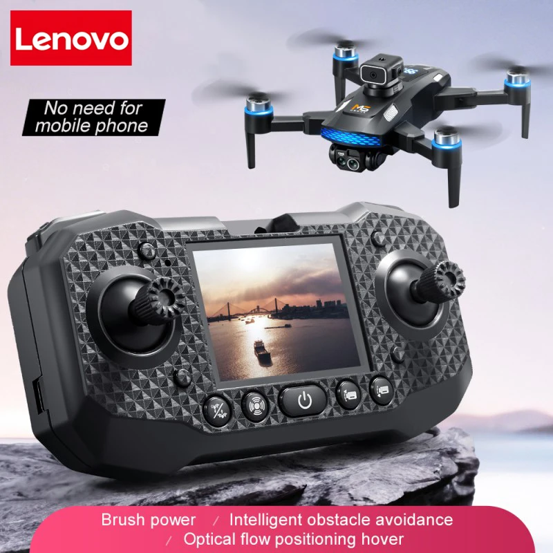 Lenovo M6 Drone Professional 8K HD กล้องคู่ 5G WIFI หลีกเลี่ยงอุปสรรคอัจฉริยะหน้าจอ GPS Brushless RC Drone